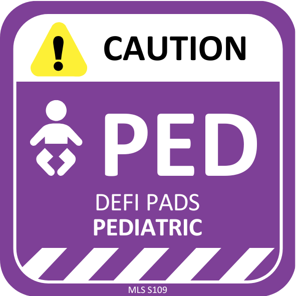 MLS SAFETY STICKER: ERW DEFI ELEKTRODEN ERWACHSENE