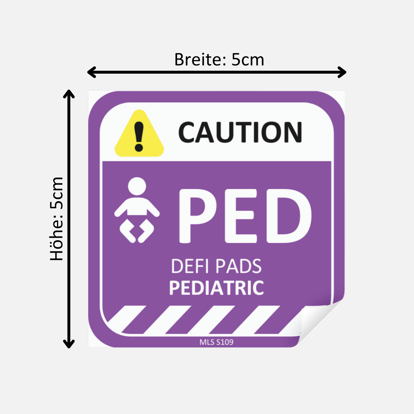 MLS SAFETY STICKER: ERW DEFI ELEKTRODEN ERWACHSENE
